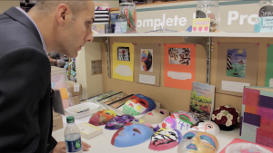 Board members such as Joe Todd visited the First Monday space serving cancer patients and their families.