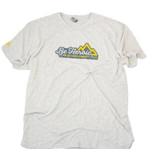 Men's T-Shirt / Be Heroic (Light Gray)